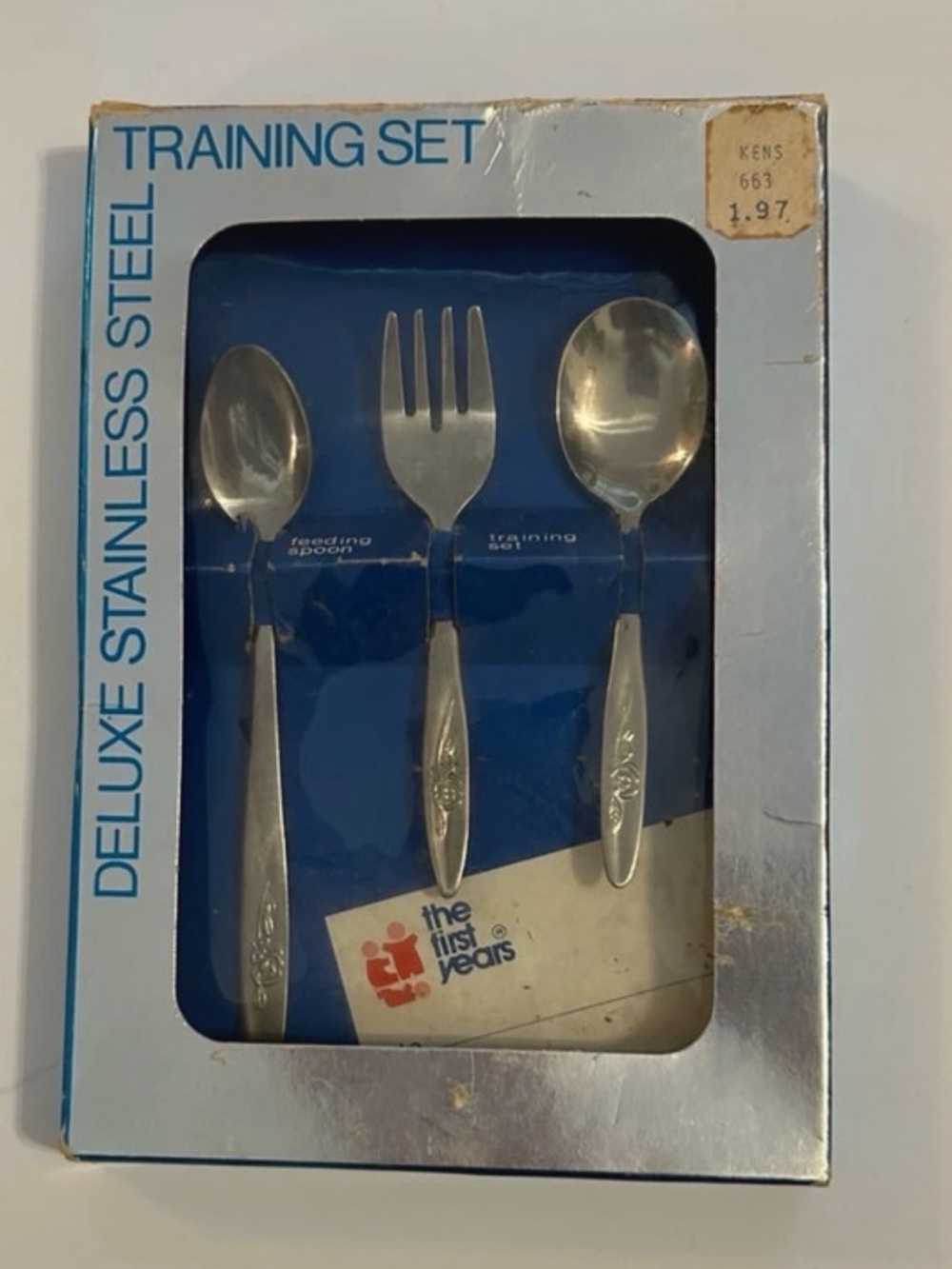 Deluxe Stainless Steel Toddler Training Set - Silver